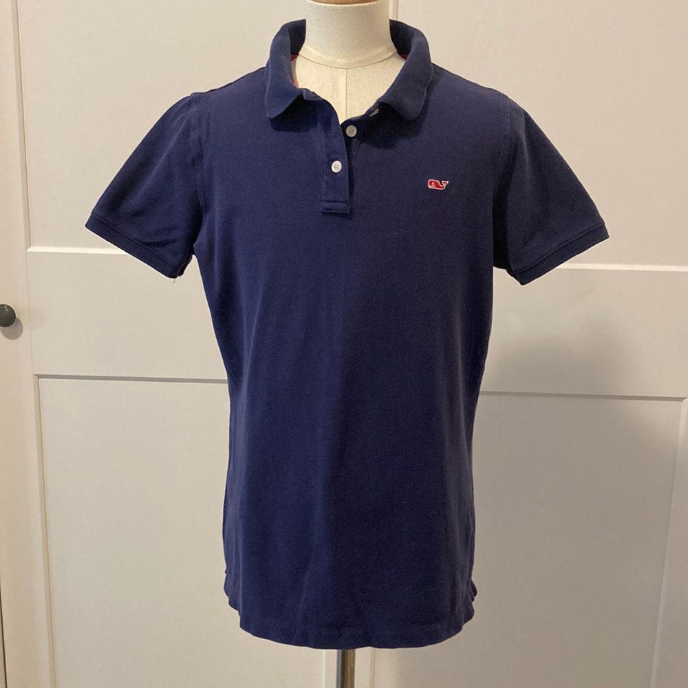 Vineyard Vines girls XL/16 navy polo-style uniform shirt